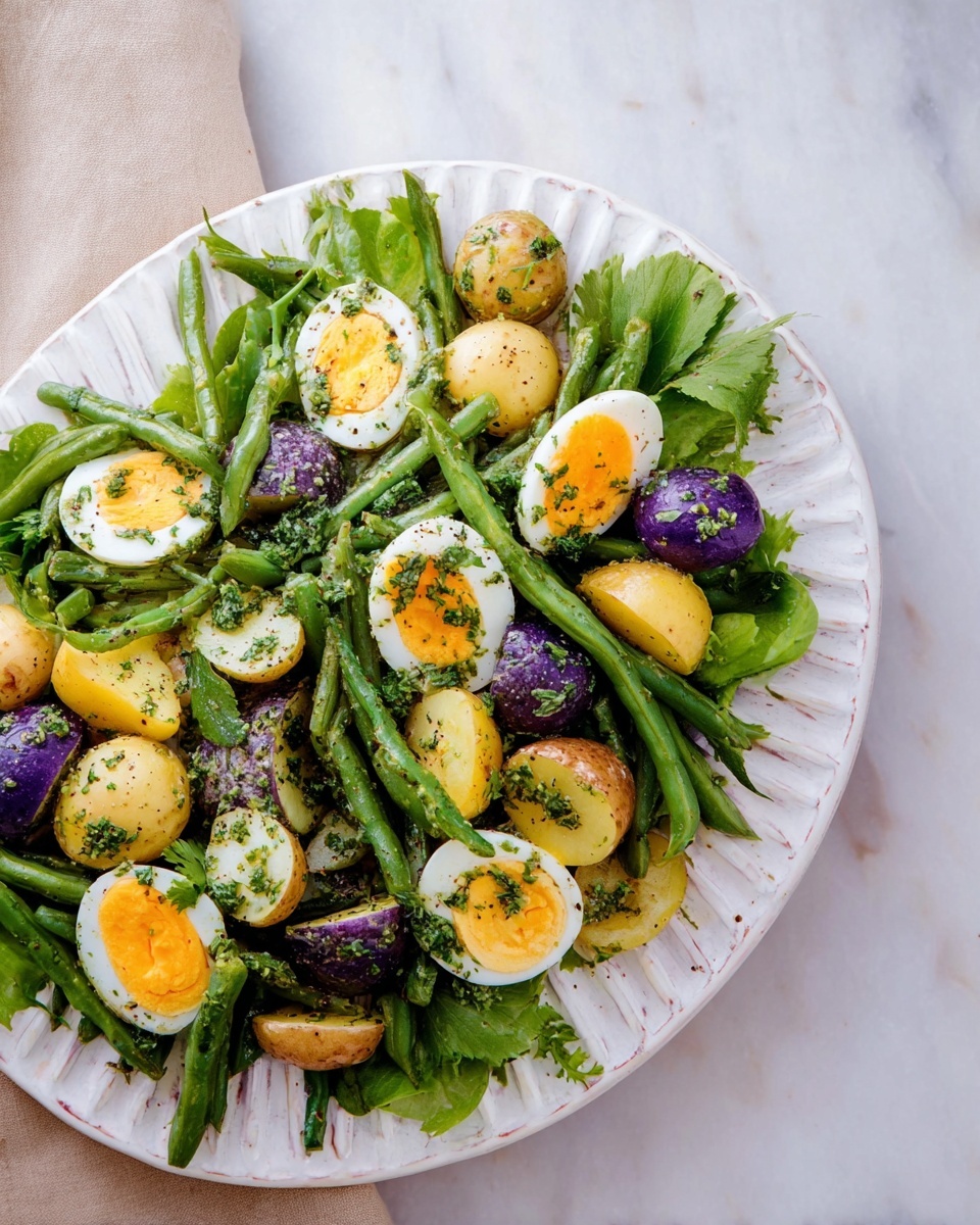 Potato and Green Bean Salad with Fresh Herbs and Lemon-Dijon Dressing Recipe - Recipe Image