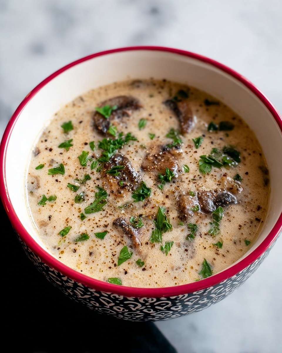 Creamy Mushroom Soup with Sherry Recipe - Recipe Image