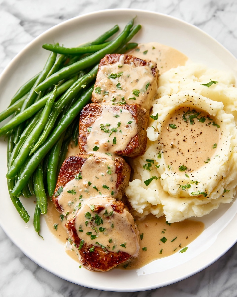Creamy White Wine Pork Tenderloin Recipe - Recipe Image