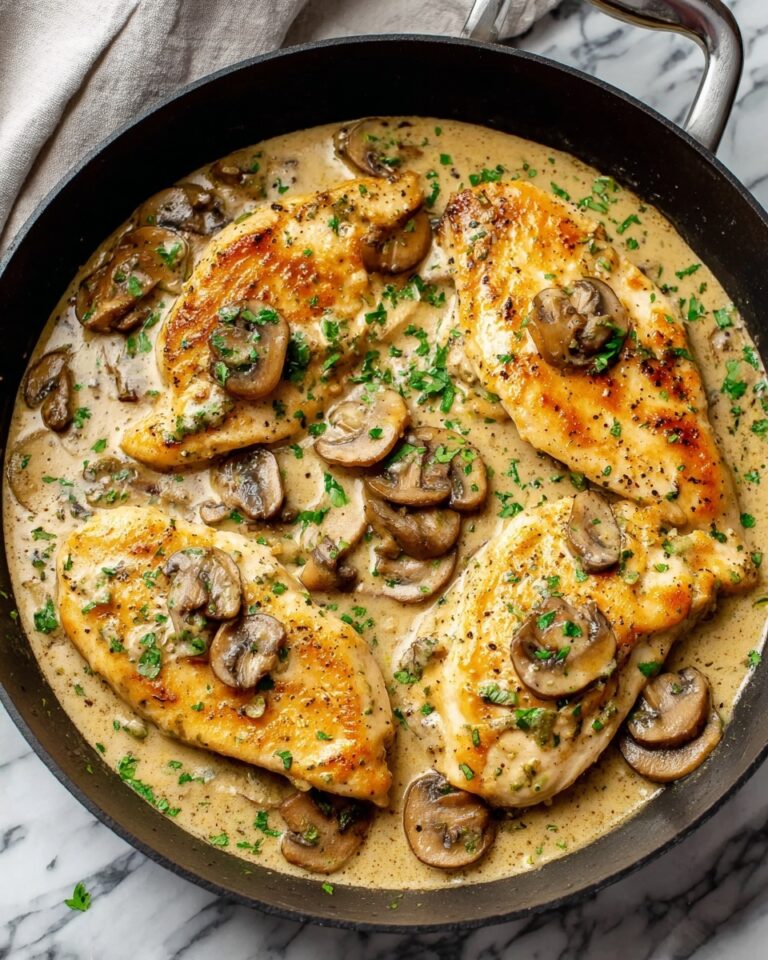 Creamy White Wine Mushroom Chicken Recipe