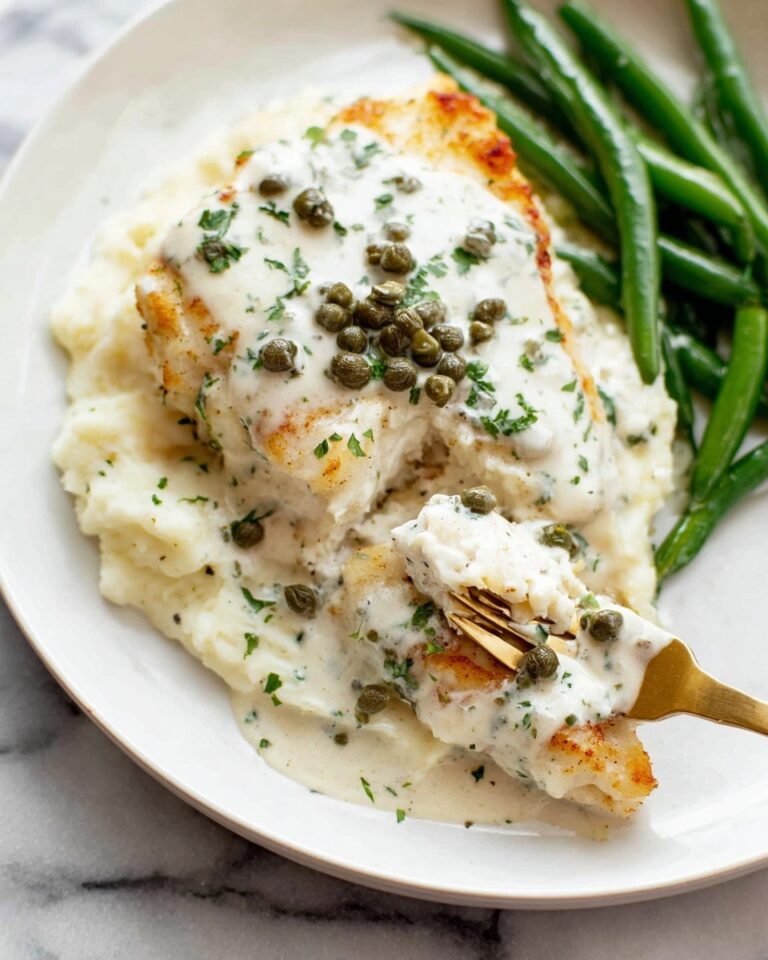 Creamy White Wine Halibut Recipe