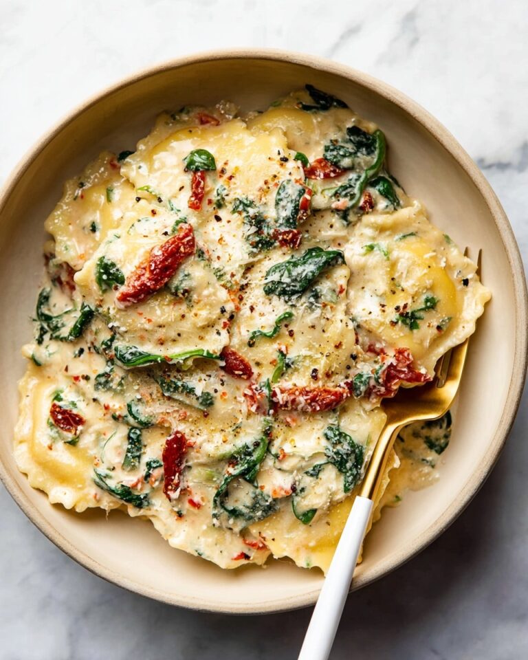 Creamy Tuscan Ravioli Recipe