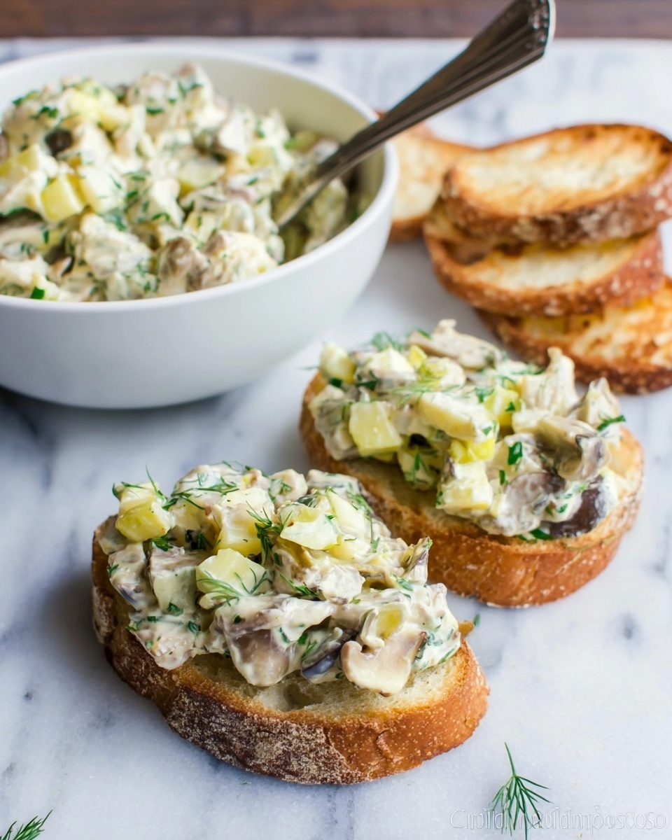 Mushroom and Egg Salad Recipe - Recipe Image