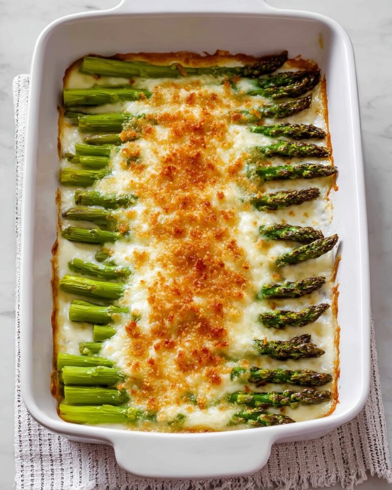 Cheesy Baked Asparagus Casserole Recipe