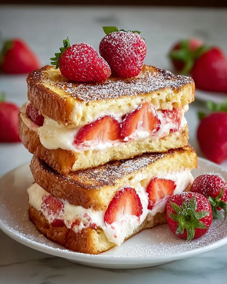 Strawberry Cheesecake Stuffed French Toast Recipe