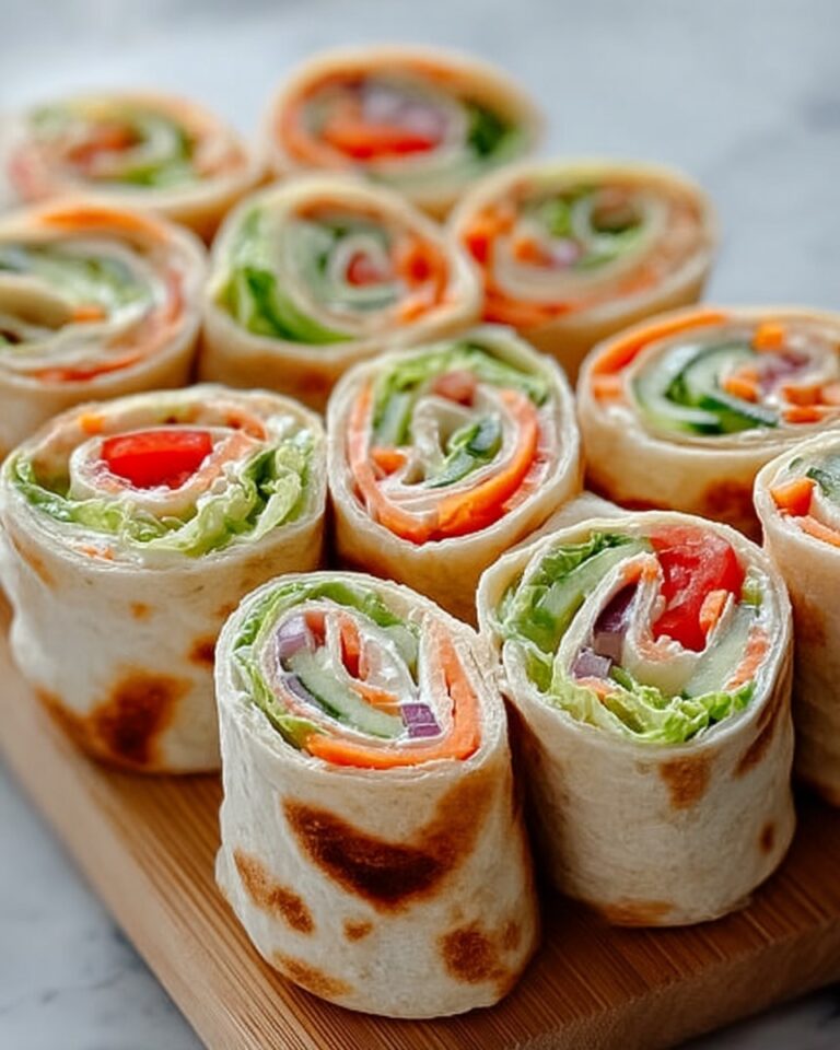 Fresh Vegetable Tortilla Roll-Ups Recipe