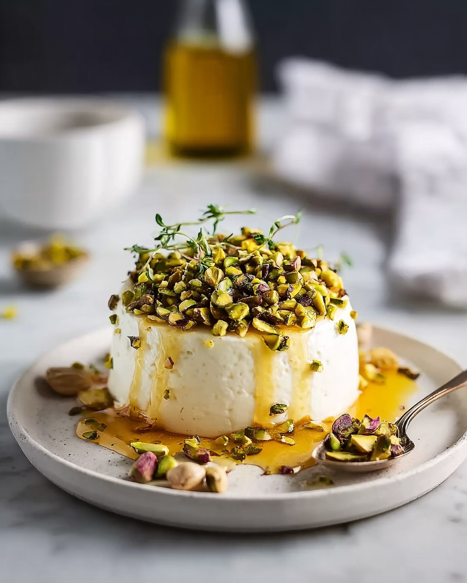 Baked Ricotta with Honey and Pistachios Recipe - Recipe Image
