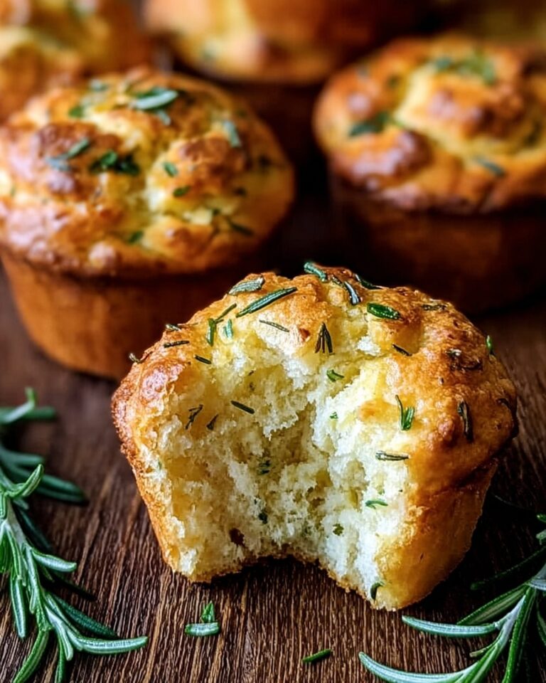 Garlic Rosemary Focaccia Muffins Recipe
