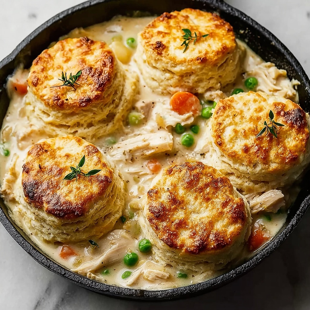 Chicken Pot Pie with Biscuit Topping Recipe - Recipe Image