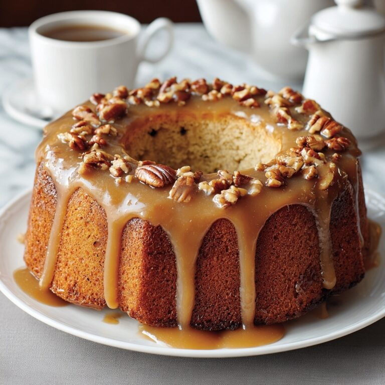 Brown Sugar Glazed Butter Cake Recipe
