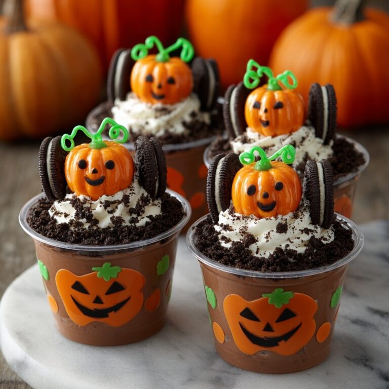 Pumpkin Patch Dirt Cups Recipe
