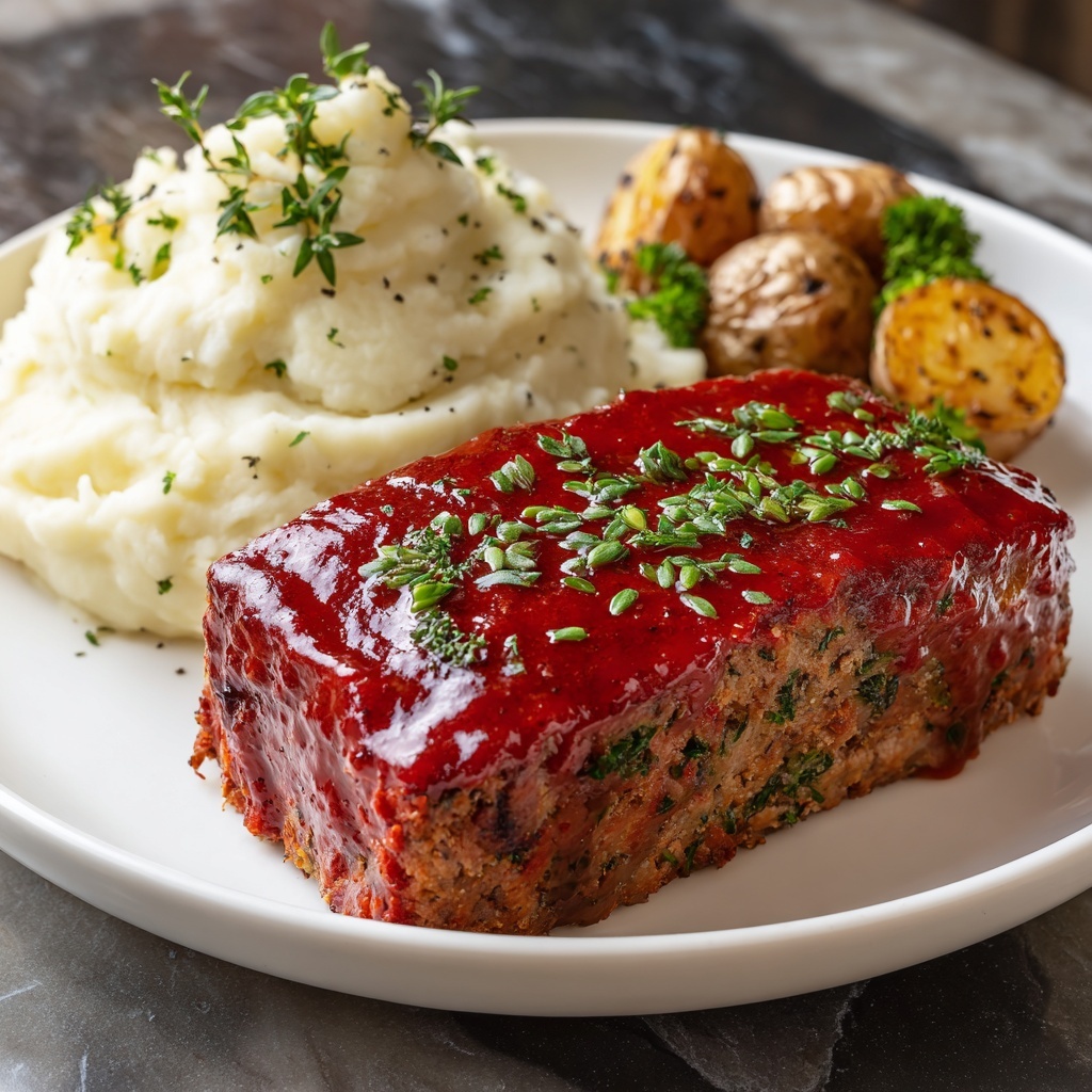 Classic Meatloaf with Tangy Glaze Recipe - Recipe Image