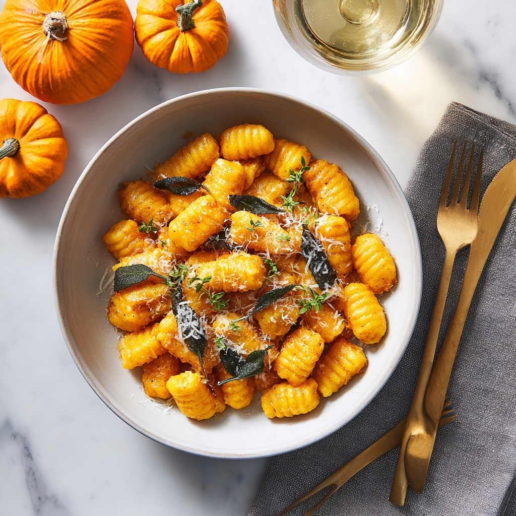Pumpkin Gnocchi with Sage Butter Recipe - Recipe Image