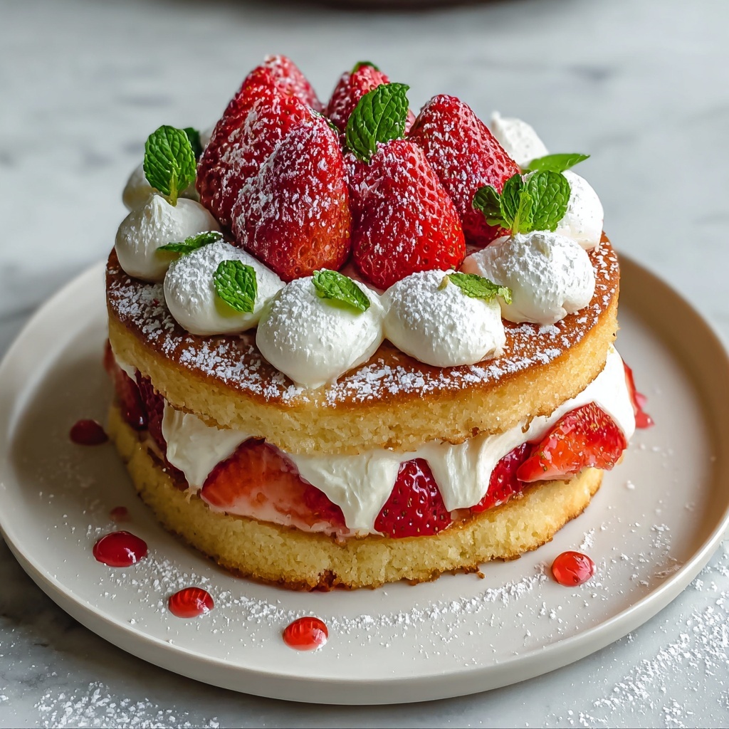 Erdbeer Mascarpone Torte mit weißer Schokolade Recipe - Recipe Image