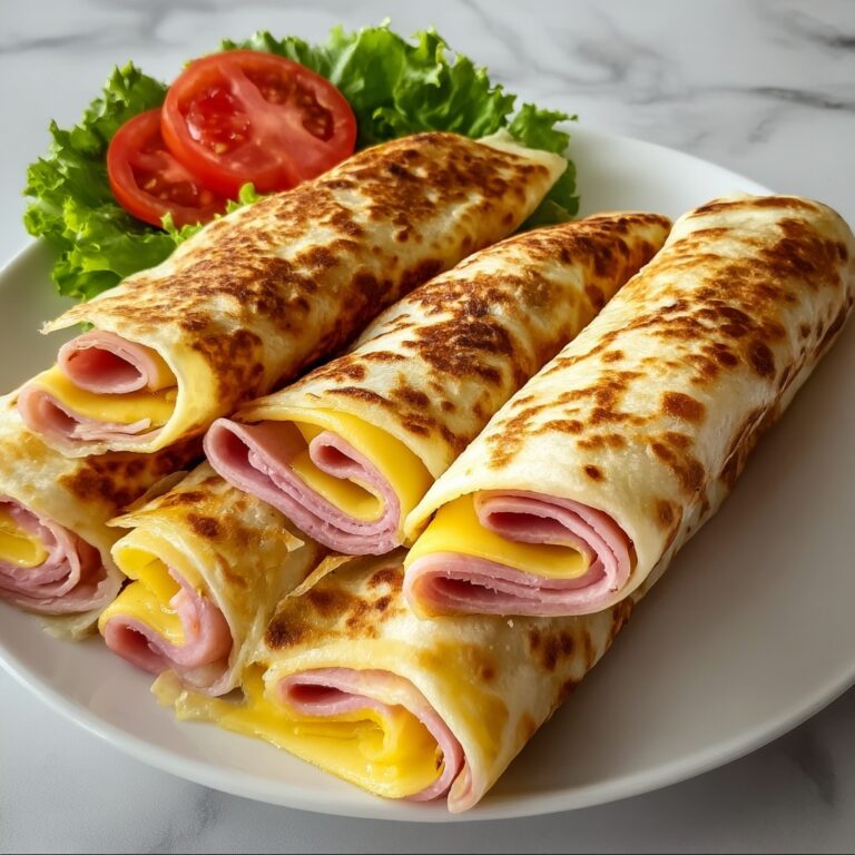 Air Fryer Hot Ham and Cheese Wraps Recipe