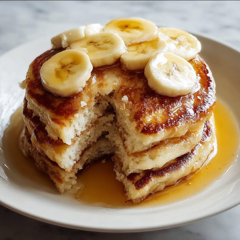Fluffy Baked Banana Pancakes Recipe