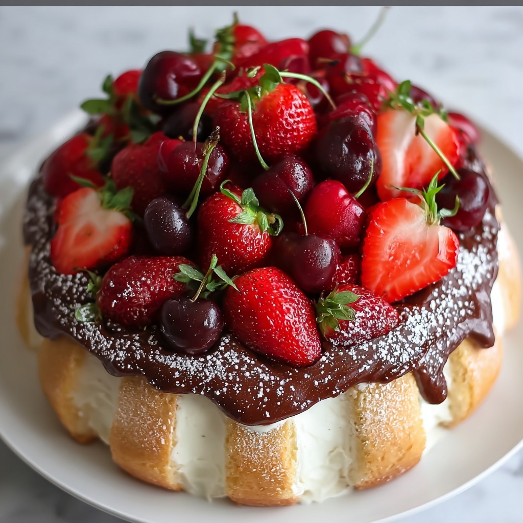 Decadent German Erdbeer-Donauwelle Cake Recipe - Recipe Image