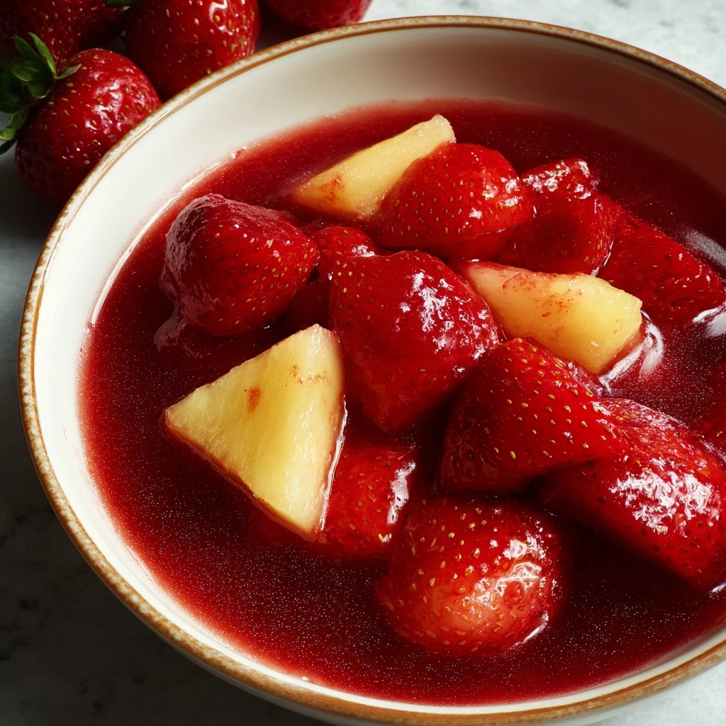 Sweet Homemade Strawberry Applesauce Recipe - Recipe Image