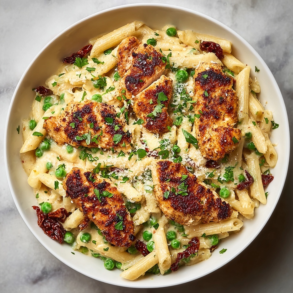 Garlic Parmesan Chicken Pasta Recipe - Recipe Image