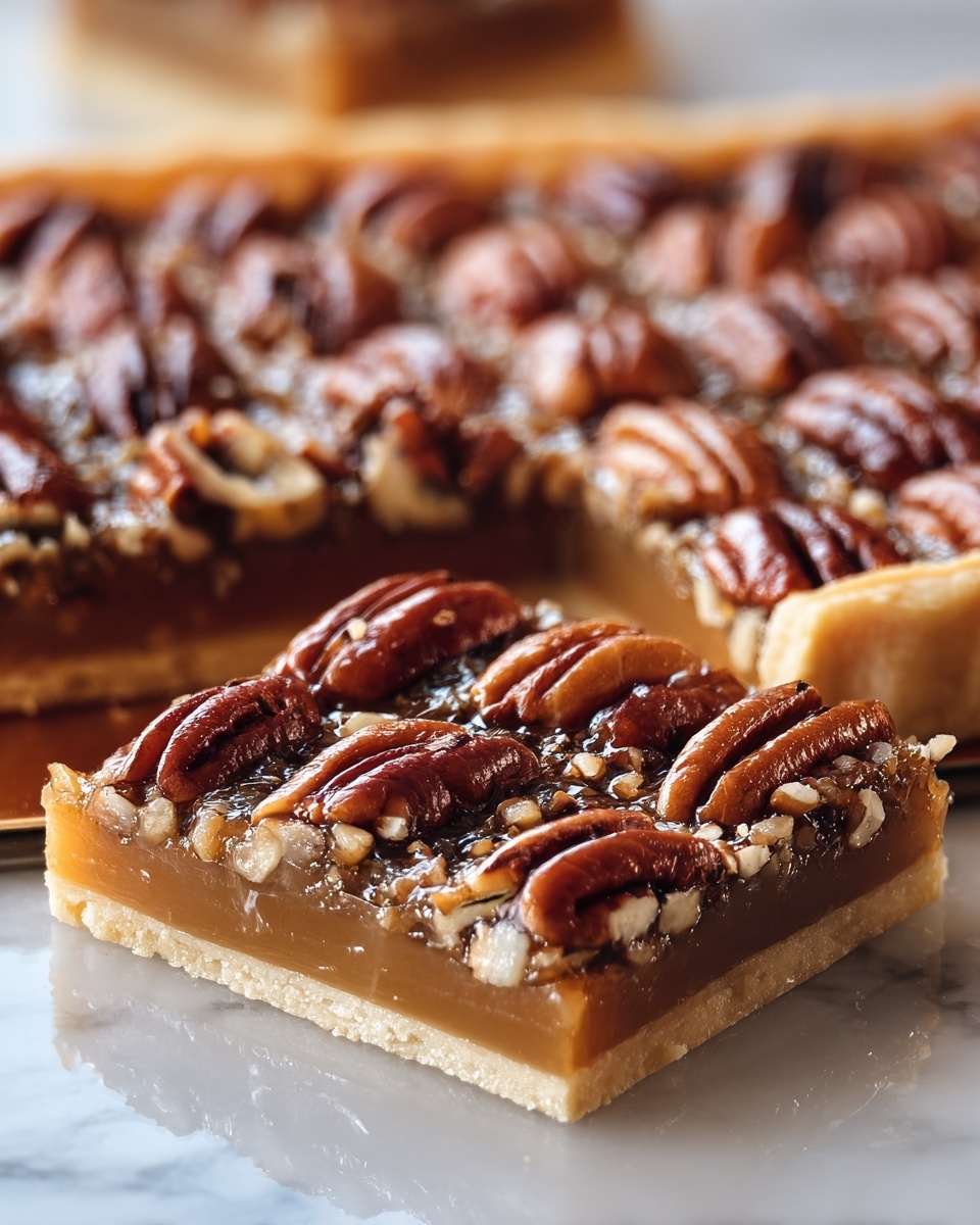 Lazy Girl Pecan Pie Bars Recipe - Recipe Image