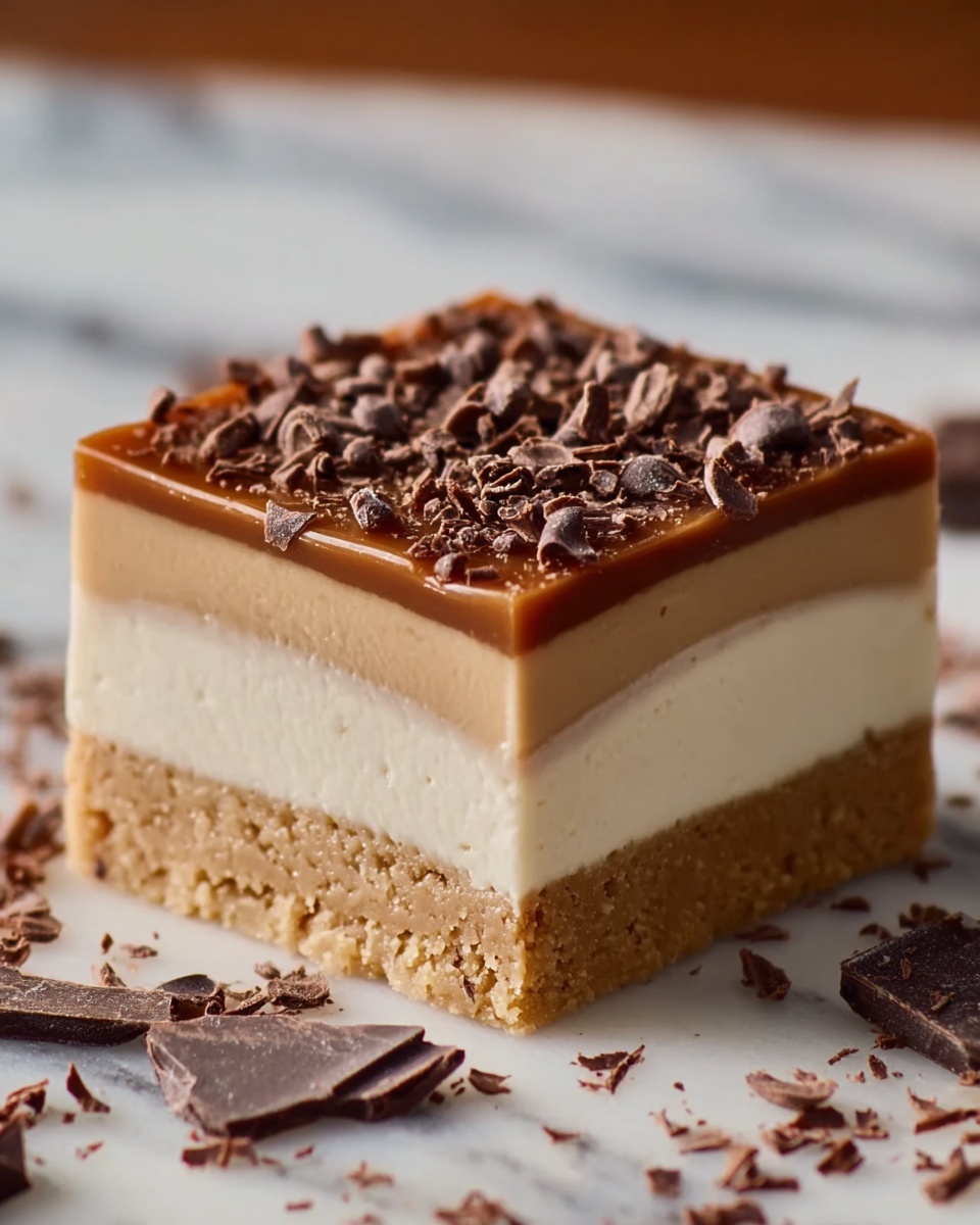 No-Bake Earl Grey Infused Creamy Chocolate Slice Recipe - Recipe Image