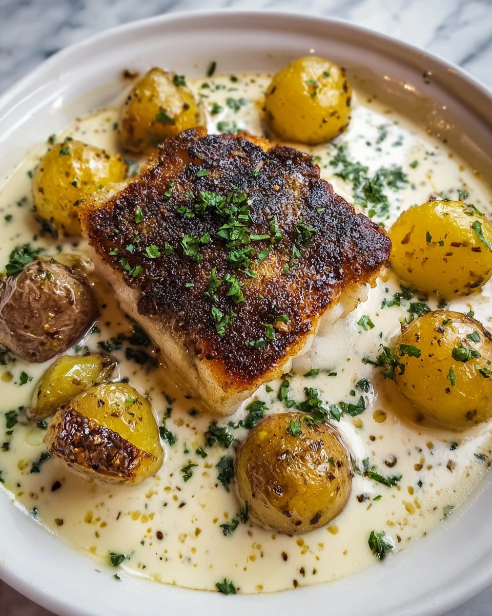 Creamy Cod and Potato Skillet Recipe - Recipe Image