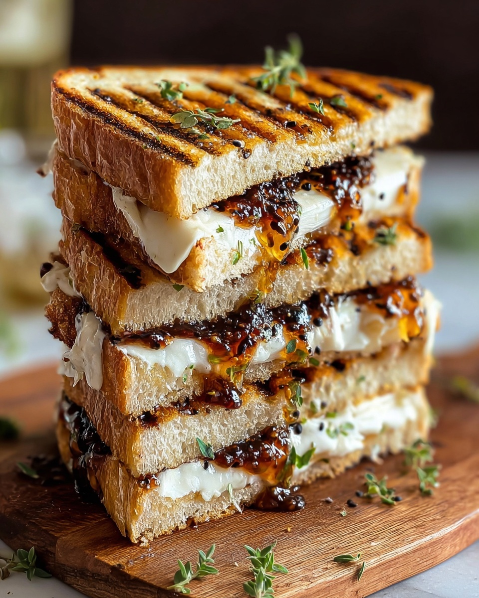 Grilled Fig Jam Sandwich Melt: Sweet, Savory & Simple Recipe - Recipe Image