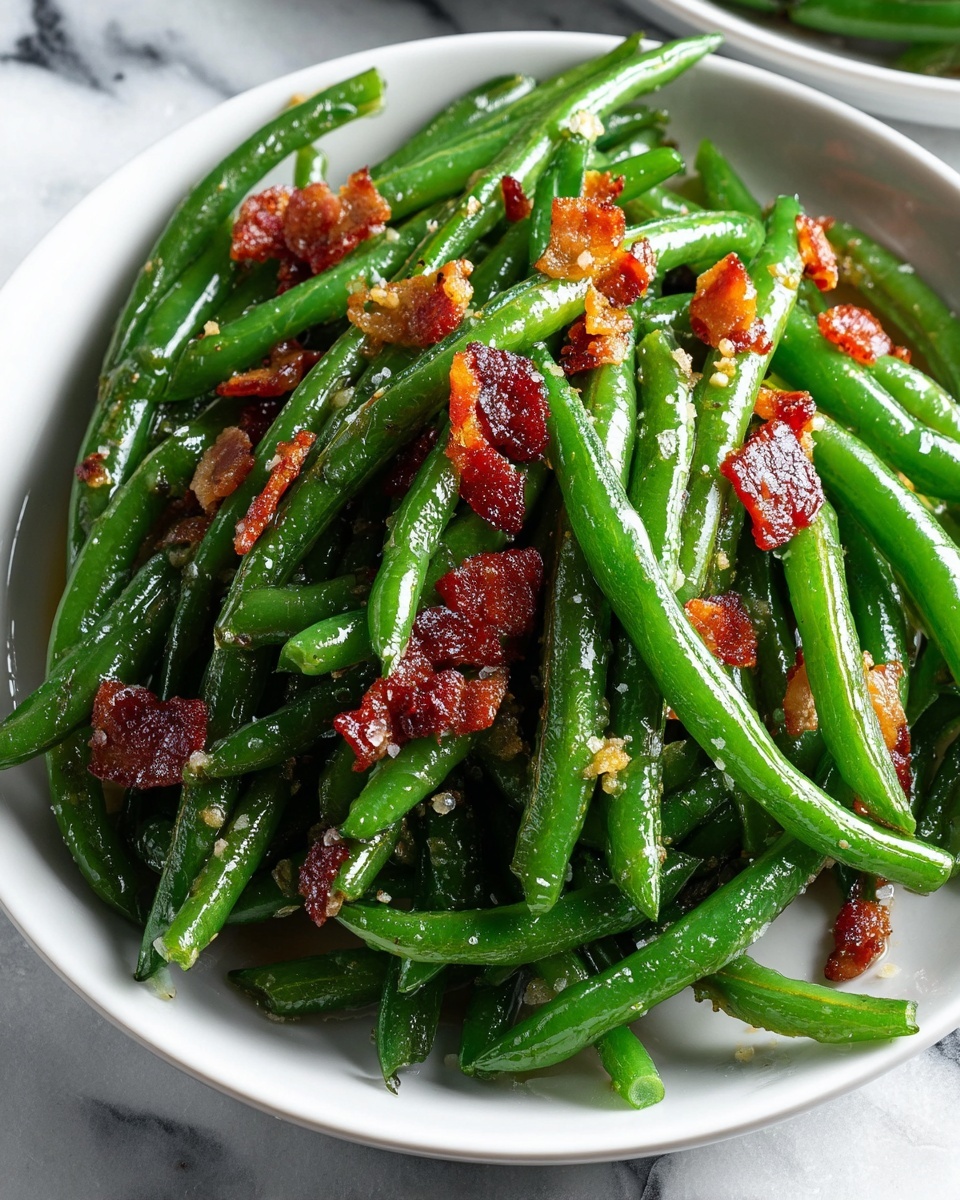 Crack Green Beans with Bacon and Brown Sugar Glaze Recipe - Recipe Image