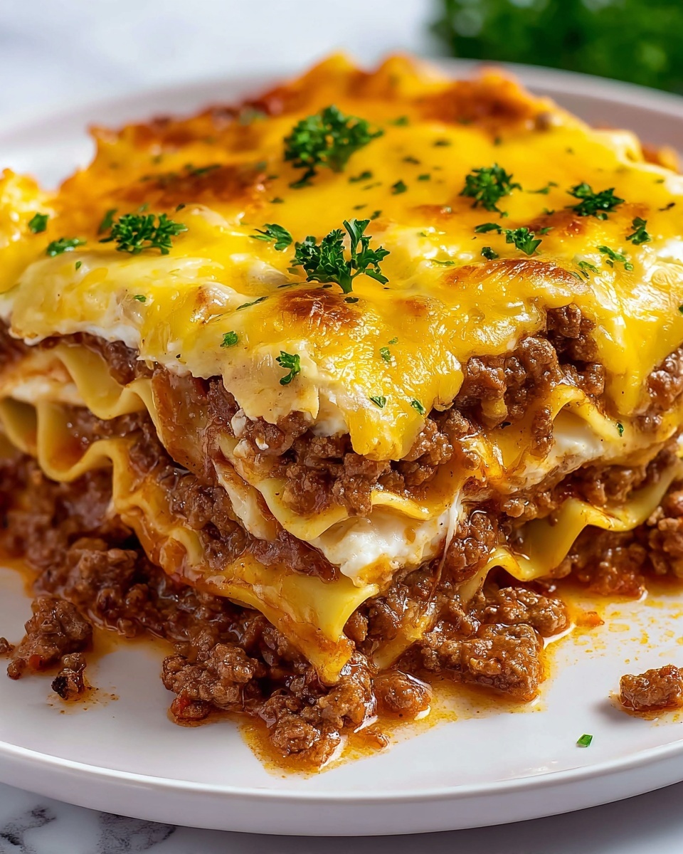 Easy Hobo Casserole with Ground Beef and Cheddar Recipe - Recipe Image