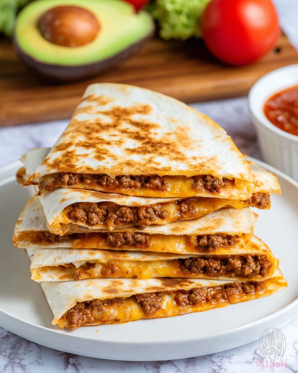 Tik Tok Famous Taco Quesadillas Recipe - Recipe Image