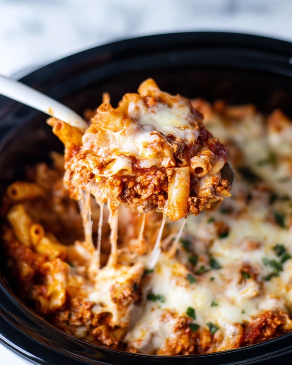 Slow Cooker Baked Ziti with Italian Sausage and Cream Cheese Recipe - Recipe Image