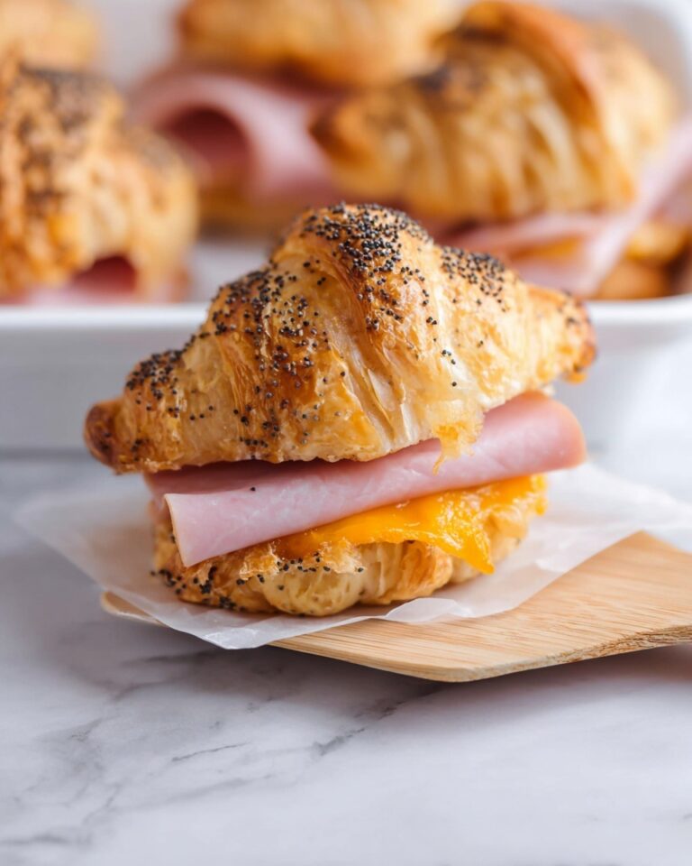 Baked Ham and Cheese Croissants Recipe