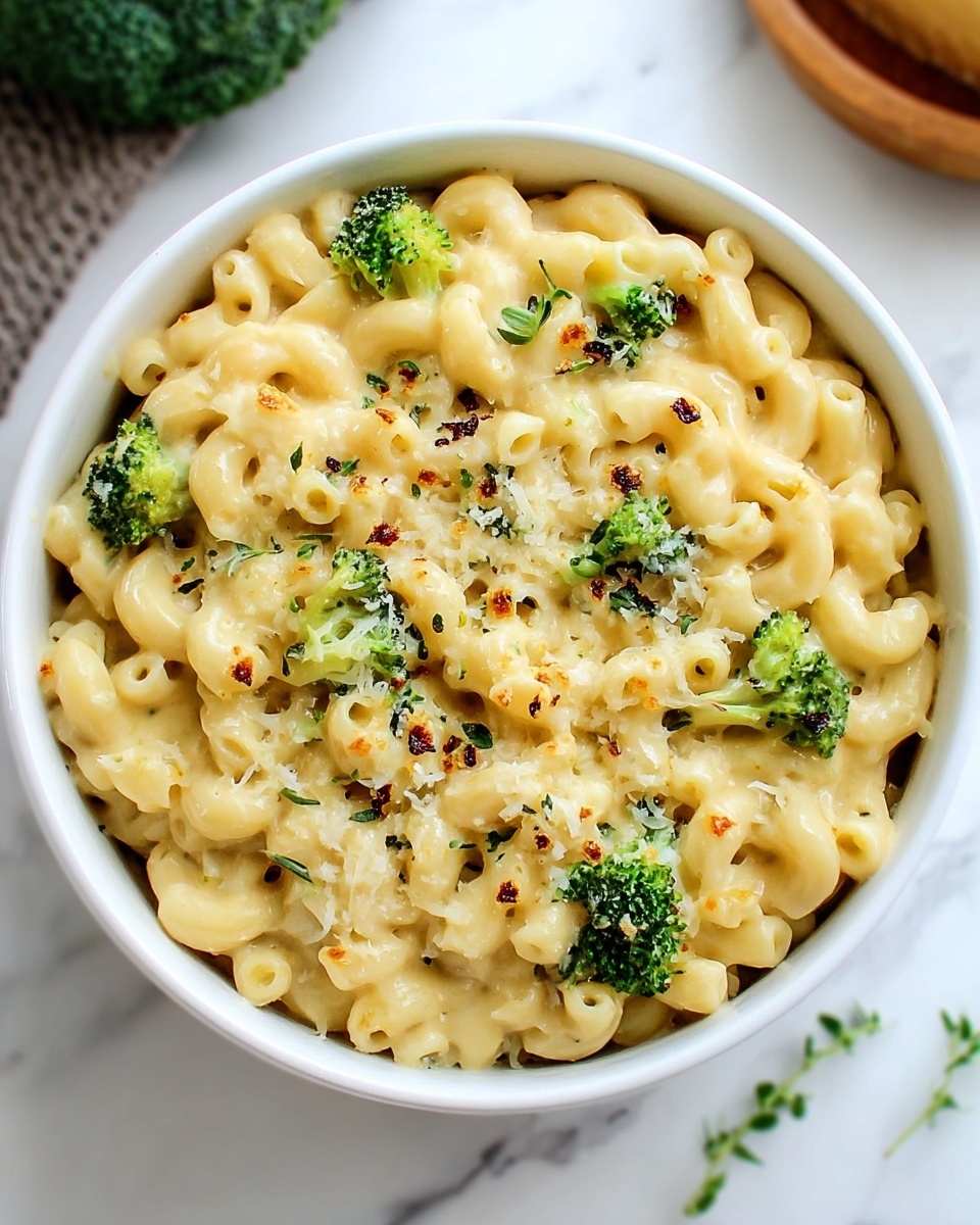 One-Pot Creamy Broccoli Mac and Cheese Recipe - Recipe Image
