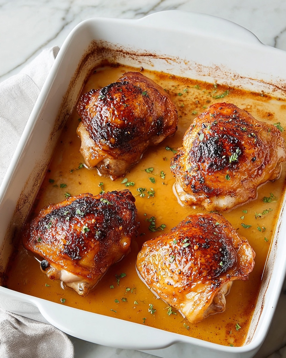 Simple Honey Mustard Chicken Thighs Recipe - Recipe Image
