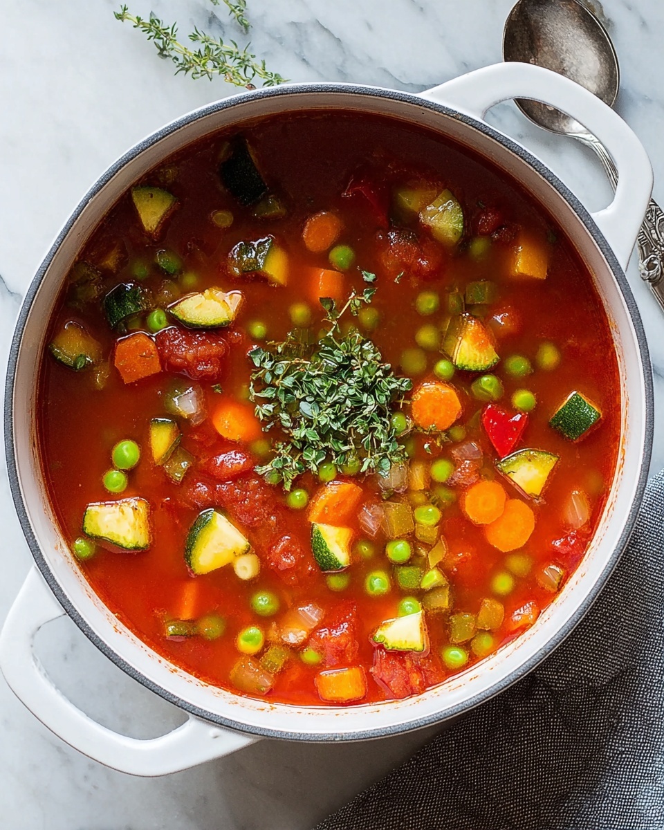 Simple Homemade Vegetable Soup Recipe - Recipe Image