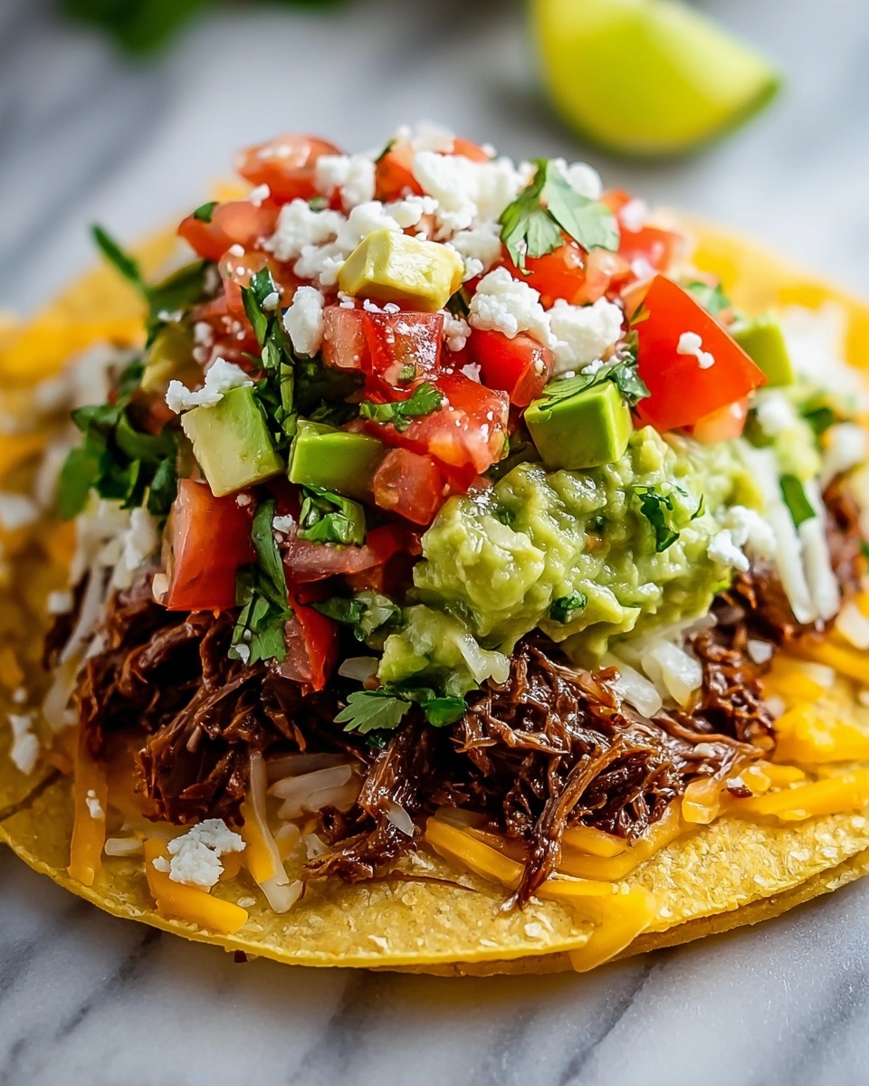 Simple Homemade Tostada Recipe - Recipe Image