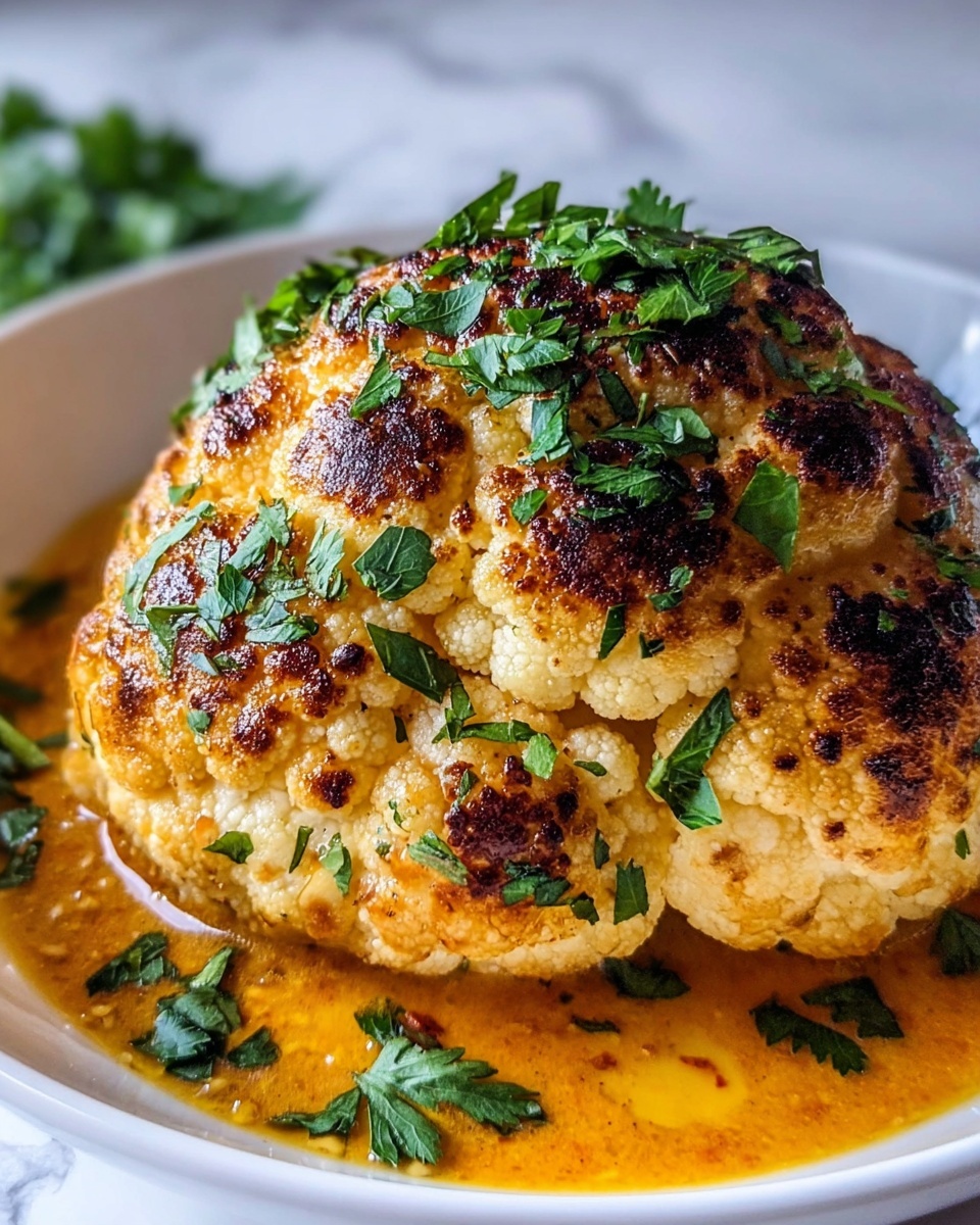 Simple Whole Roasted Cumin Cauliflower Recipe - Recipe Image