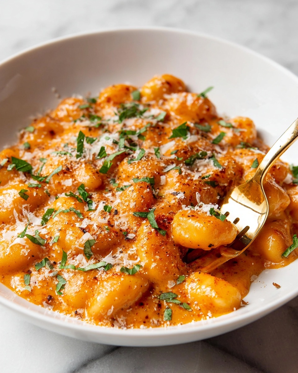 Spicy Tomato Gnocchi with Bacon Recipe - Recipe Image