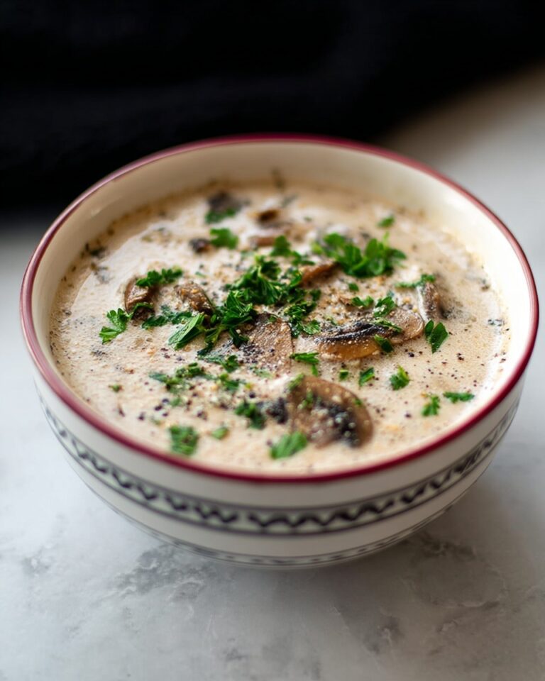 Creamy Mushroom Soup with Sherry Recipe