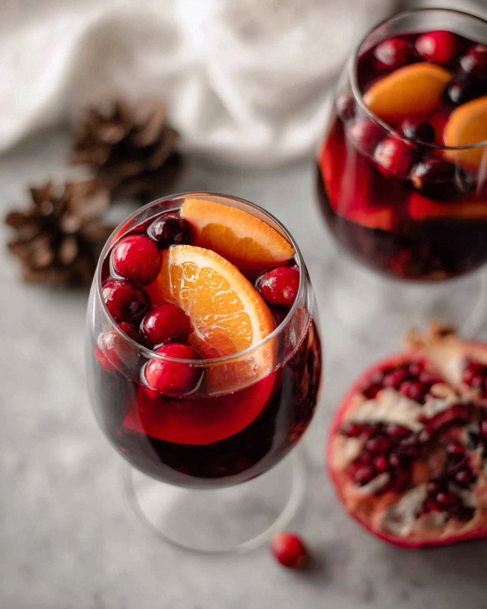 Pomegranate and Persimmon Winter Sangria Recipe - Recipe Image