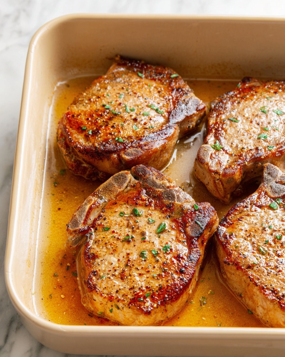 Easy Baked Pork Chops Recipe - Recipe Image