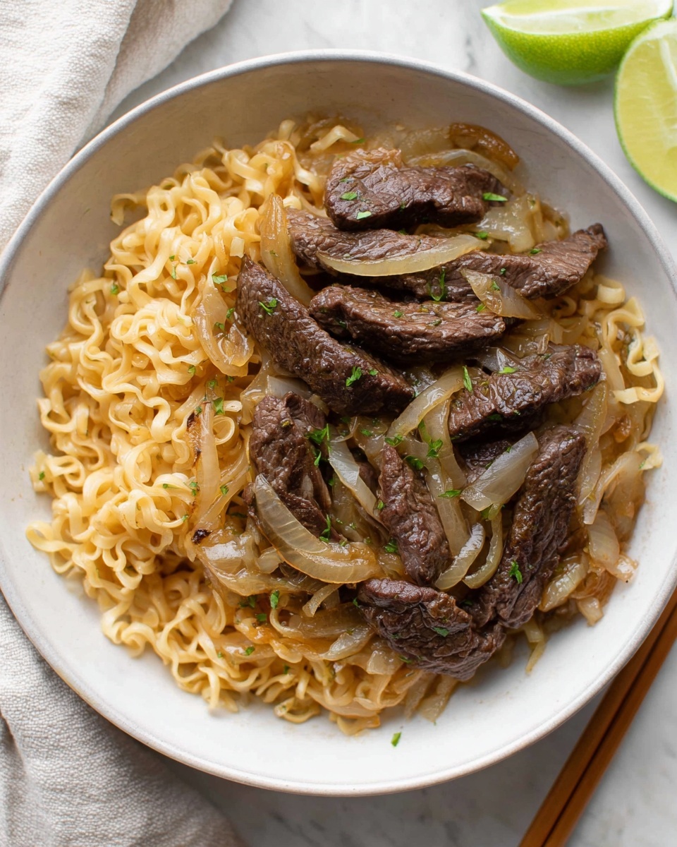 Beef and Ramen Stir-Fry with Sesame and Lime Recipe - Recipe Image