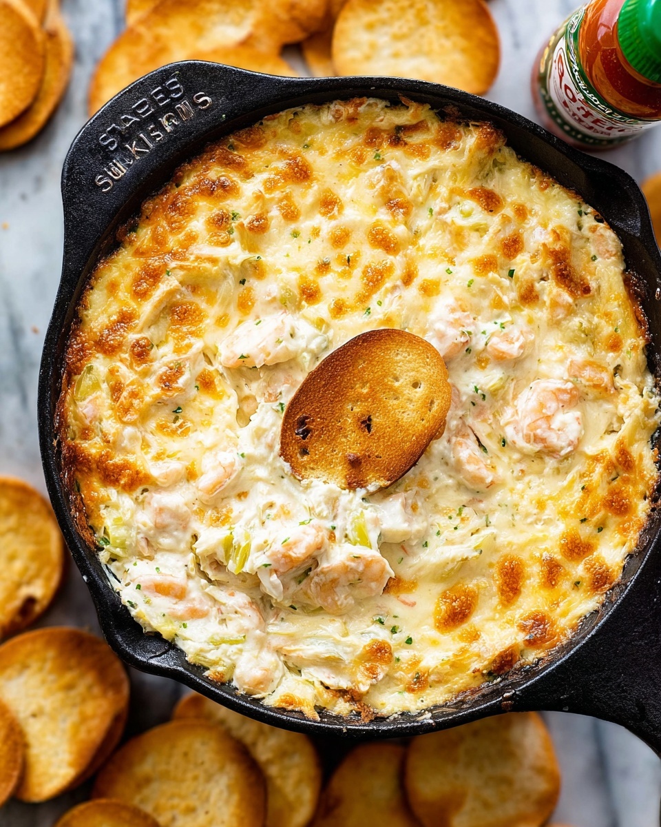 Hot Shrimp and Artichoke Dip with Monterey Jack Cheese Recipe - Recipe Image