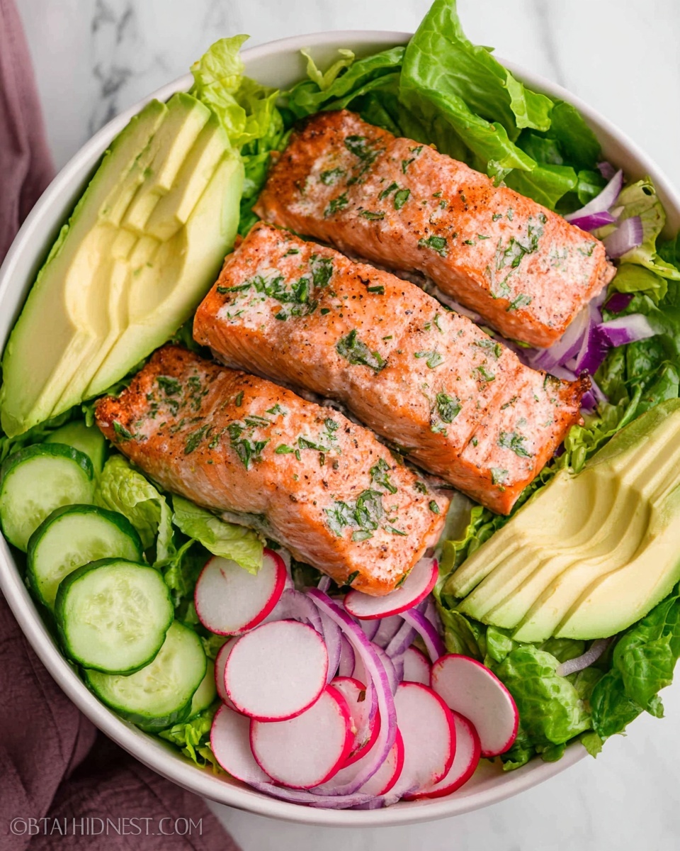 Avocado Salmon Salad Recipe - Recipe Image