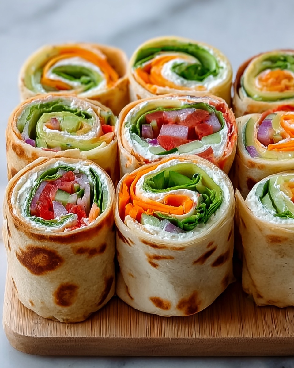 Fresh Vegetable Tortilla Roll-Ups Recipe - Recipe Image