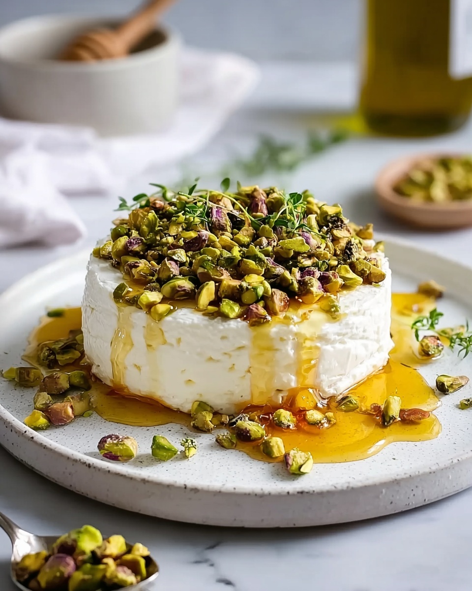 Baked Ricotta with Honey and Pistachios Recipe - Recipe Image
