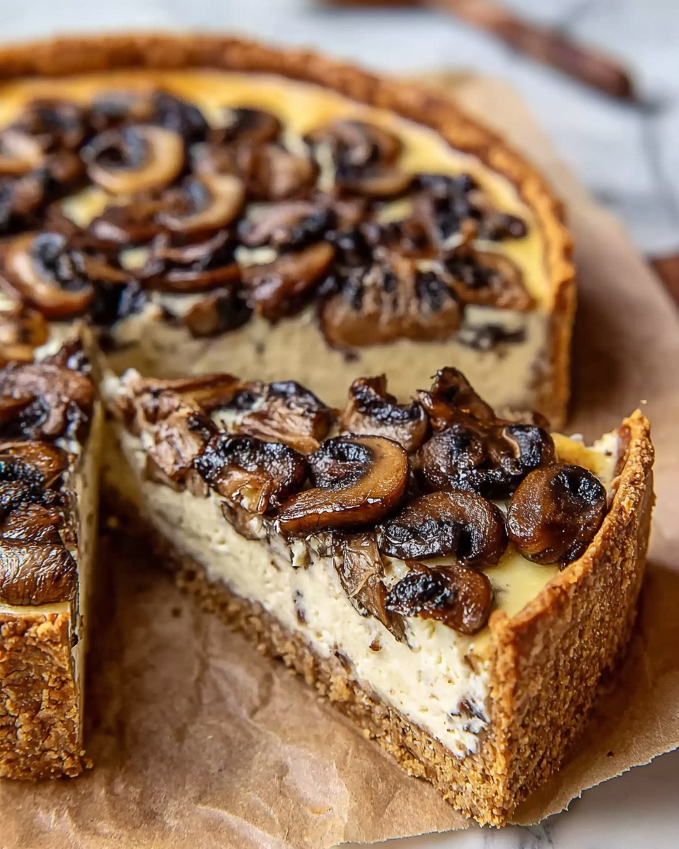 Savory Mushroom Goat Cheese Tart Recipe - Recipe Image