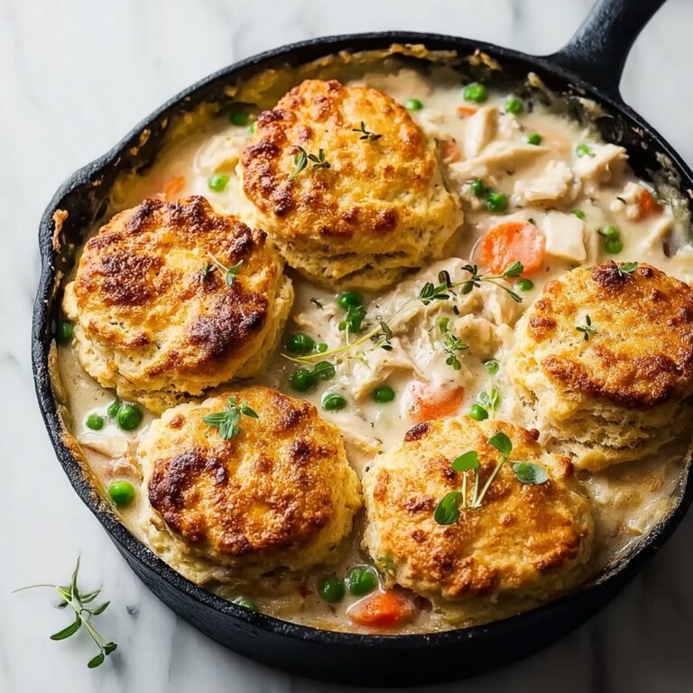 Chicken Pot Pie with Biscuit Topping Recipe