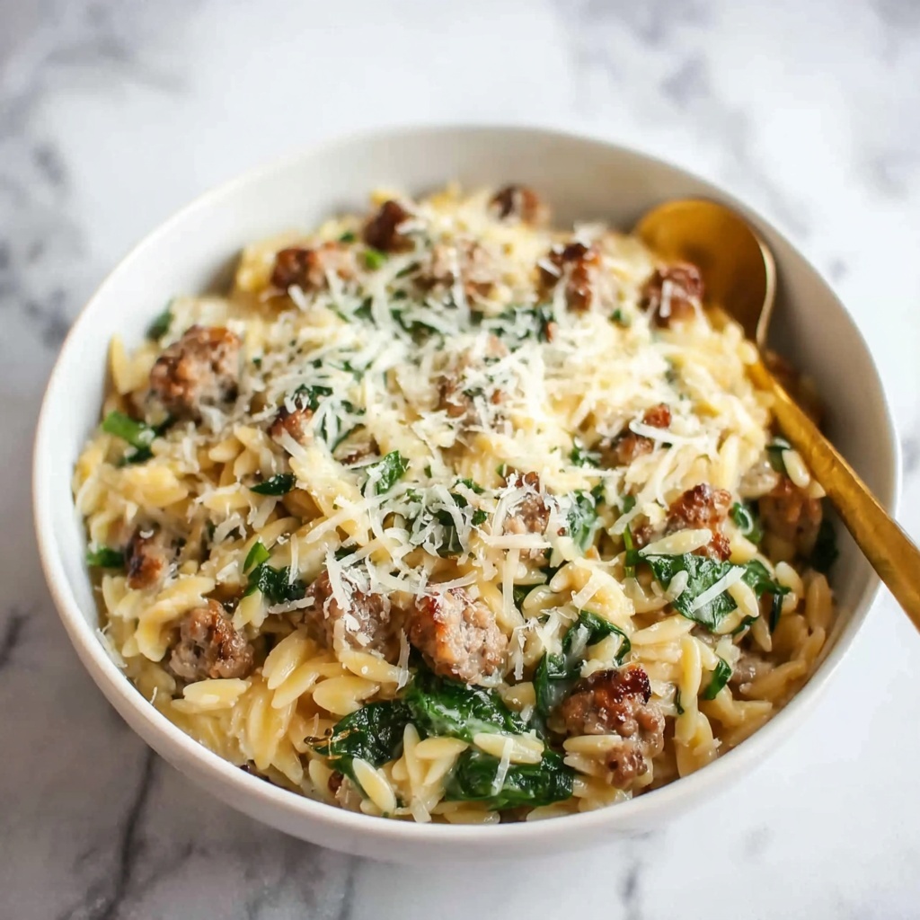 Italian Sausage Orzo Recipe - Recipe Image