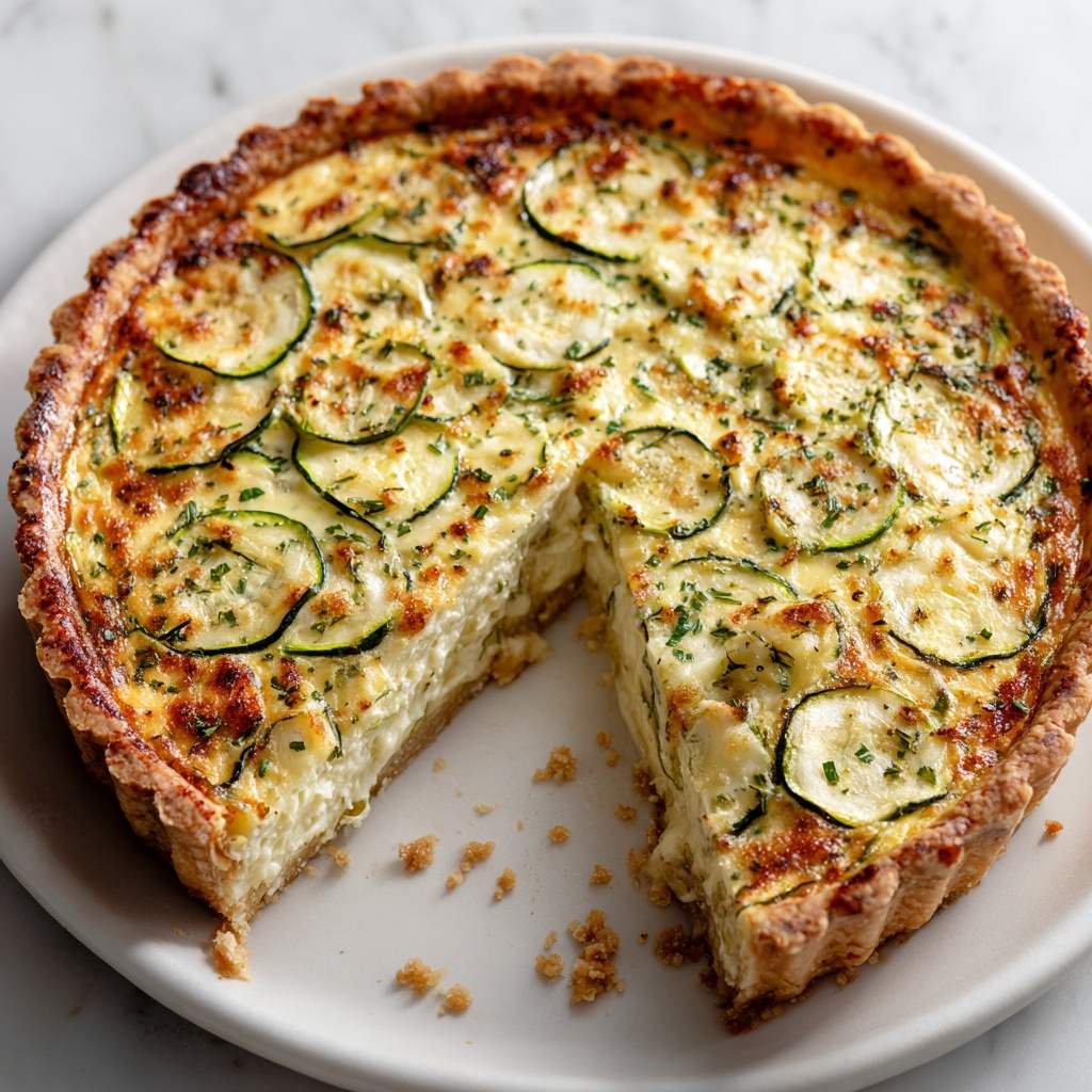 Zucchini Onion Pie Recipe - Recipe Image